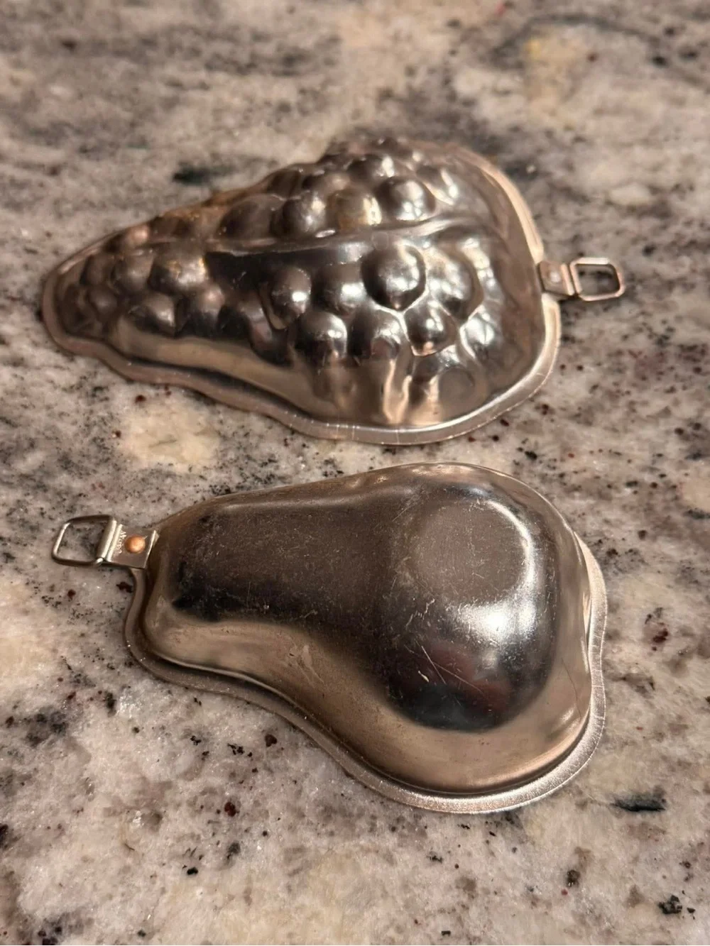Vintage Metal Pear Molds